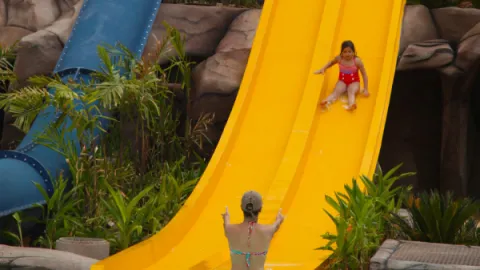 Foto demonstrativa de Criança de Colo Paga no Water Park?